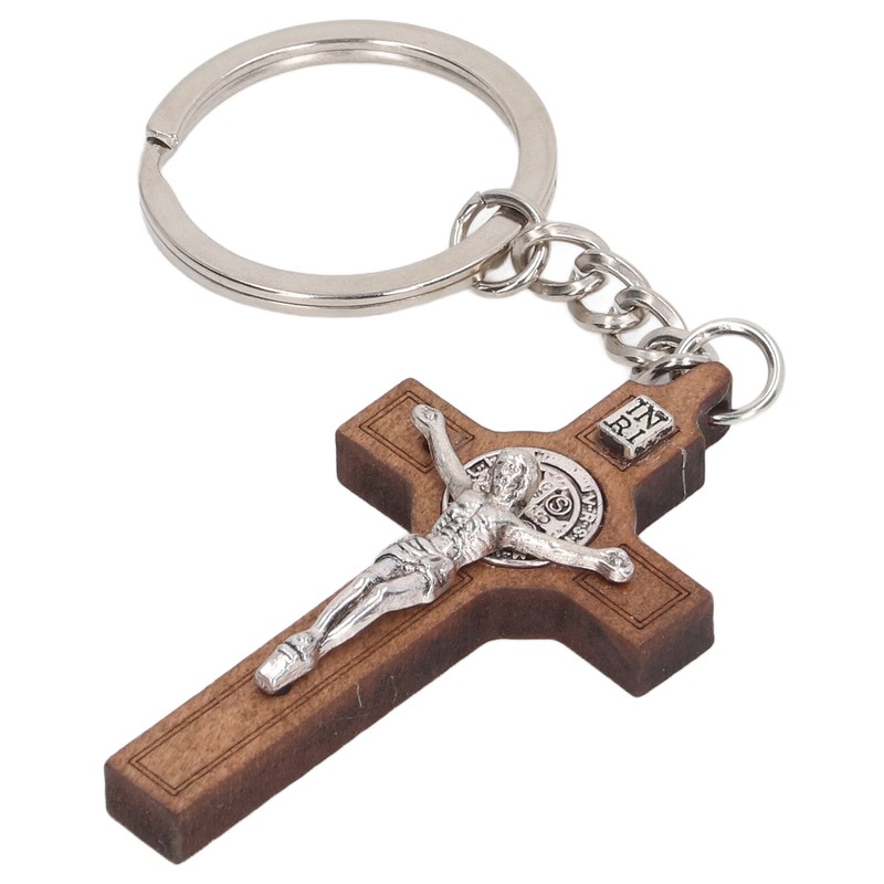 Christian Cross Keychains Engraved Bible Verses Exquisite Jesus Cross Key
