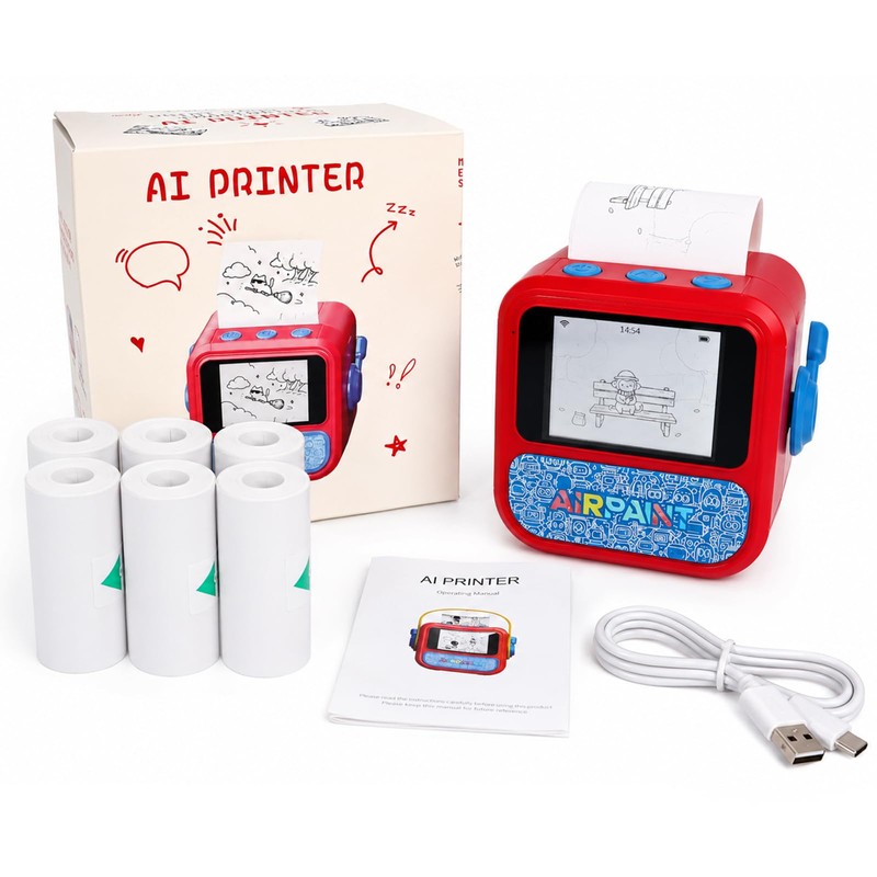 FamilyKit AI Voice Sticker Printer - Smart Thermal Sticker Maker