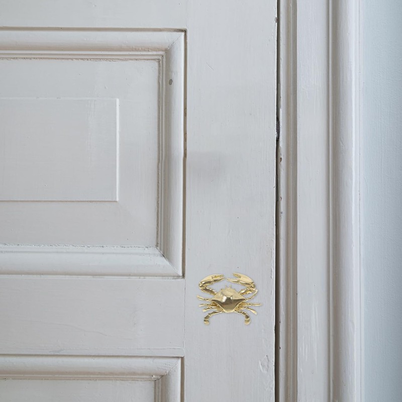 Cabilock Brass Crab Door Handle - Unique Nautical Drawer Pulls