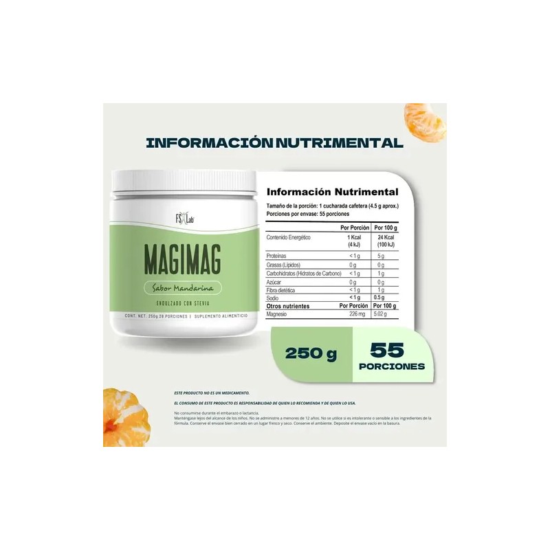 Dúo Dinámico Potasio Cápsulas Magnesio Sabor Mandarina