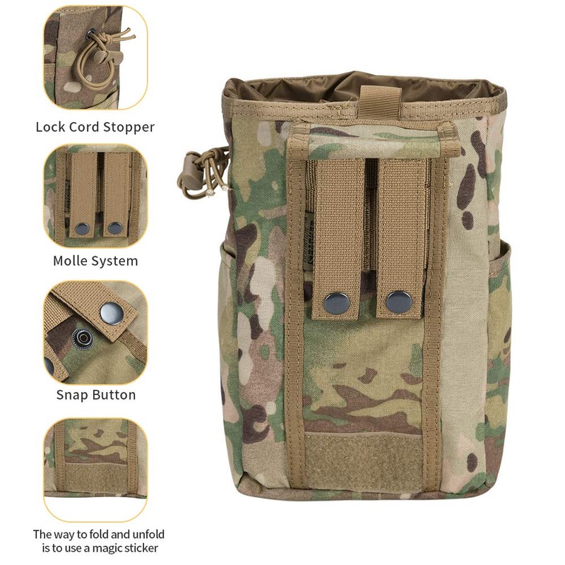 EXCELLENT ELITE SPANKER Molle Dump Pouch Drawstring Magazine Utility Pouch