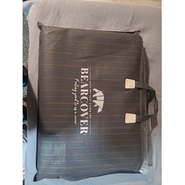 Bearcover Premium Back Seat Extender Dogs Pet Car Cover Hard Bottom Blue