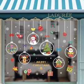 Christmas Stickers, Wall Stickers, Decoration, Static Stickers, Removable Window Treatments, Stores, Rooms, Interior Decorations,