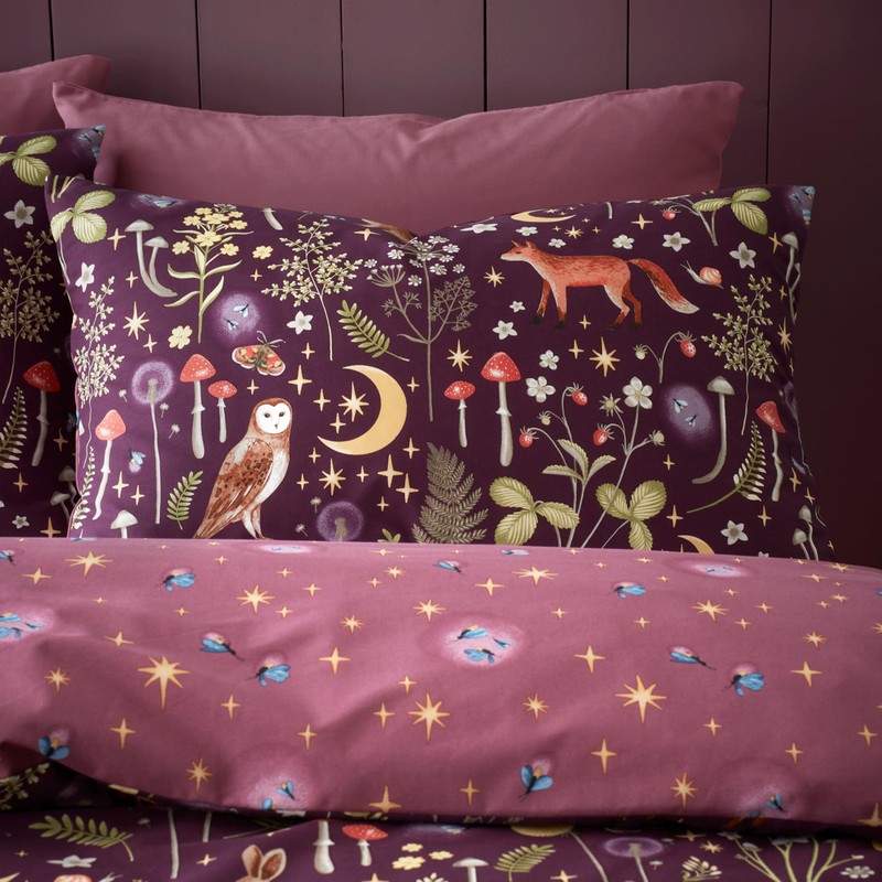 Catherine Lansfield Enchanted Twilight Reversible Single Duvet Cover Set with