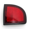 Red Rear Bumper Reflector Panel, Tail Side Reflector, Compatible with