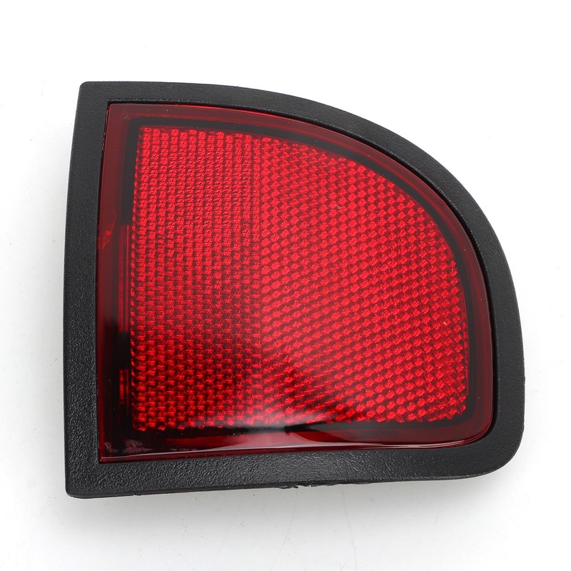Red Rear Bumper Reflector Panel, Tail Side Reflector, Compatible with