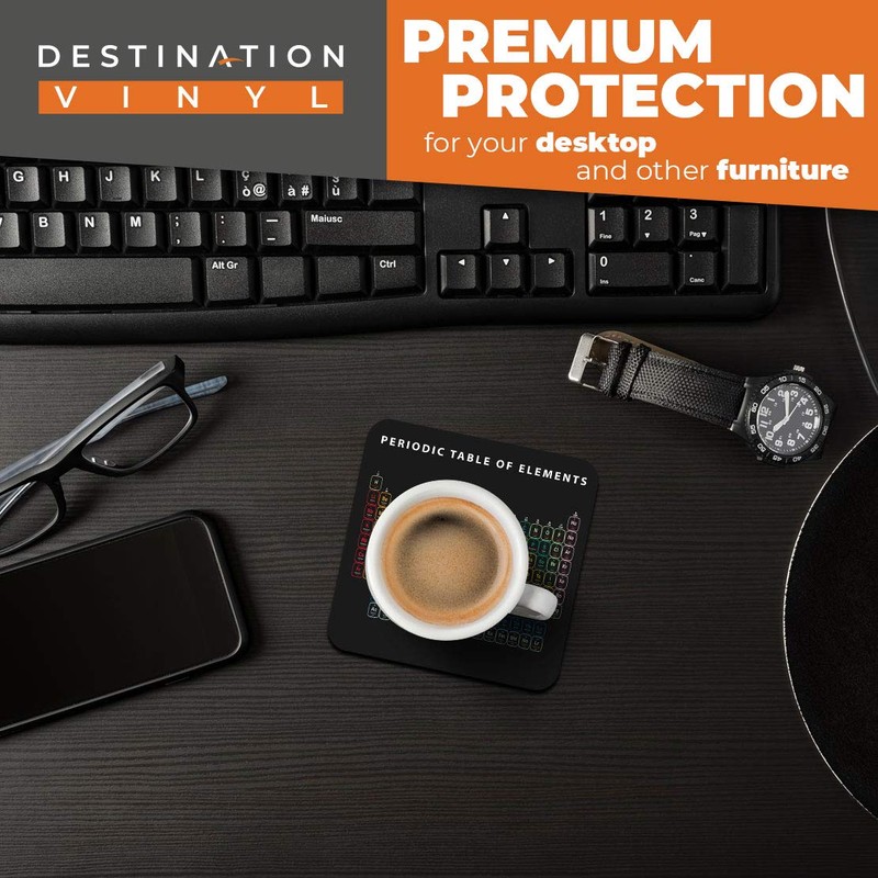 Great Coasters (Set of 2) Square/Glossy Quality Coasters/Tabletop Protection for