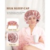 Years calm Silk Bonnet for Sleeping Women, Double Layer Soft