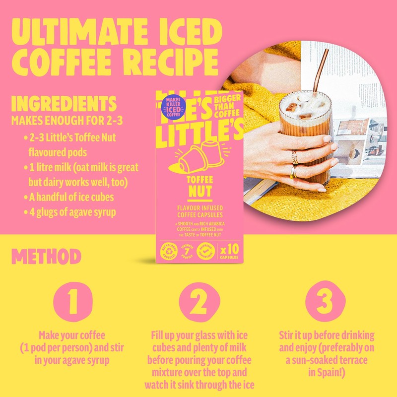 Little's Toffee Nut Coffee Capsules for Nespresso Coffee Machines (60