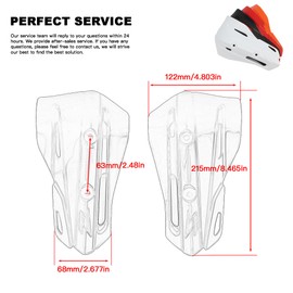 PowerMotor Motorcycle Handguards Coffin,Dirt Bike Hand Guards Replace 7/8" 22mm And 11/8" 28mm For ATV Motorbike Motocross Supermoto Racing Pit(White)