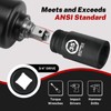 BILITOOLS 3/4" Drive Deep Impact Socket,33mm Socket Metric, 6-Point Axle