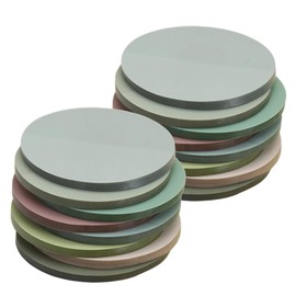 Operitacx 2 Sets Round Sticky Notes Sticky Notes Transparent Tabs for Notebooks Home Memo Stickers Bible Tab Waterproof Sticker Lovely Note Stickers Labels Translucent Morandi The Pet Office