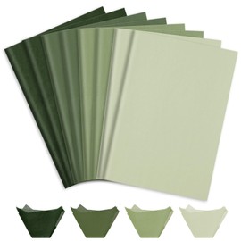 JarThenaAMCS 60 Sheets Dusty Green Tissue Paper Gradient Forest Color Wrapping Paper Decorative Art Paper for Birthday Baby Shower Party DIY Crafts, 14 x 20 Inch