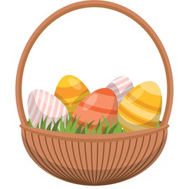 Wet Paint SP12048 Easter Basket with Eggs Cardboard Cutout Standup