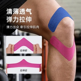New V-shaped Muscle Support Patella Knee Pad for Sports, Fitness, and Marathon One Size/Skin Tone 30ea