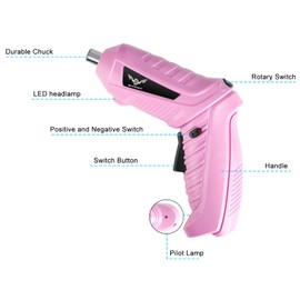 47 in 1 Electric Screwdriver,JENABOM Cordless Drill Screwdriver Bits Set Rechargeable, 3.6V Li-ion 3.5N·m Max Torque Electric Rotatable Drill Screwdriver