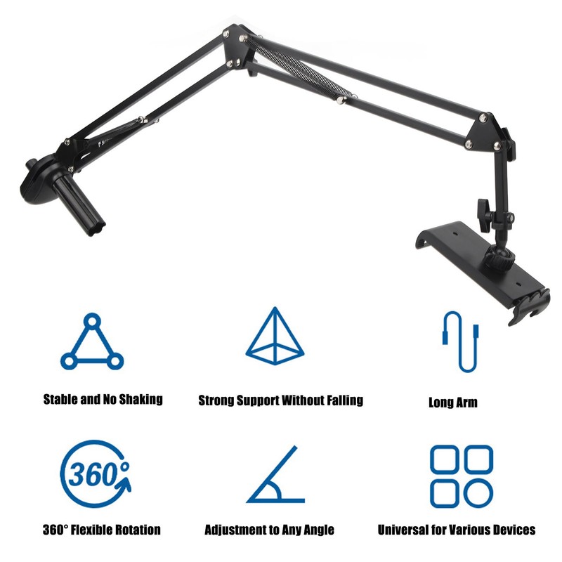Cell Phone Holder Multipurpose Dual Use Adjustable Angles Height Tablet
