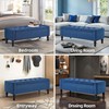 DRM‘SCUUM 50" W Storage Ottoman Bench with Safety Hinge, Load