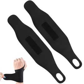 EULAPGOE Wrist Bandages - Pack of 2 Wrist Supports, Fitness Bandages for Sports and Fitness, Perfect for Housework, Black