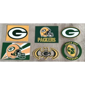 DIY NEW Green Bay Packers Football UV DTF Transfer Sticker Wrap DIY Bottles Cups