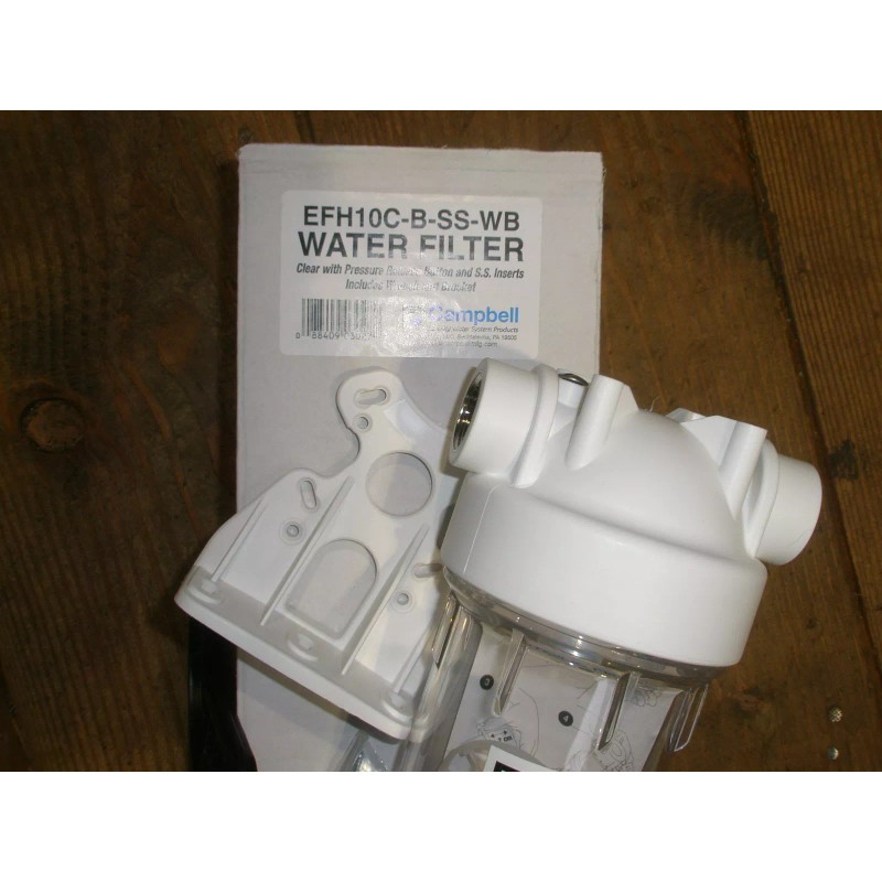 Campbell EFH10C-B-SS-WB Campbell Drinking Water Filter Housing 3/4" FPT Stainless
