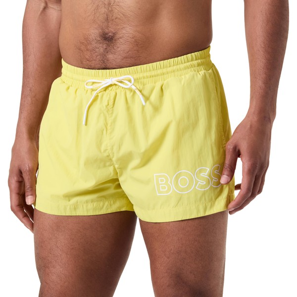 BOSS Men's Mooneye Swimming Trunks, Bright Yellow730