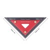 Double Triangle Ruler Detachable 4 Inch and 6 Inch Aluminum