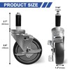 MySit 5 Inches Prep Table Wheels Set of 4, Expanding
