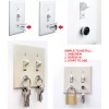 LIGHTSMAX Key Holder for Light Switch Magnetic Key Rack (6