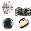 Weddecor 7mm x 40mm Screwback Silver Spike Cone Studs for