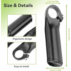2er Set Premium rutschfeste Fahrradlenker, Ergonomische MTB Griffe mit Lock-On Design für Lenker, Dämpfende Gummimischung für Komfort und Kontrolle, Ideal für Mountainbike, Rennrad und Citybike