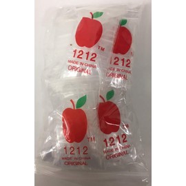 1,000 1/2x1/2 2mil Apple Brand Clear Resealable Bags .5 1/2 1212 X 1000 Baggies