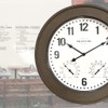 Presentime & Co. 20" Bradford Indoor/Outdoor Farmhouse Clock with Weather