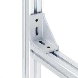TSSS 8 pieces angle 30 x 30 profile, fixing corner bracket, aluminium angle connector, aluminium profile
