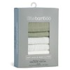 Little Bamboo Muslin Baby Face Washer Cloths 6 Pack -