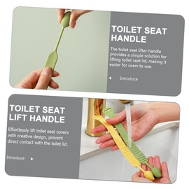 Operitacx Toilettendeckelheber Toilettensitzerhöhungen Handhaben Und Toilettensitz Deckelheber Senioren Deaktiviert Töpfchen Für Toilette Toilettengriff Griffe Toilettenlift Hellgrün Pvc