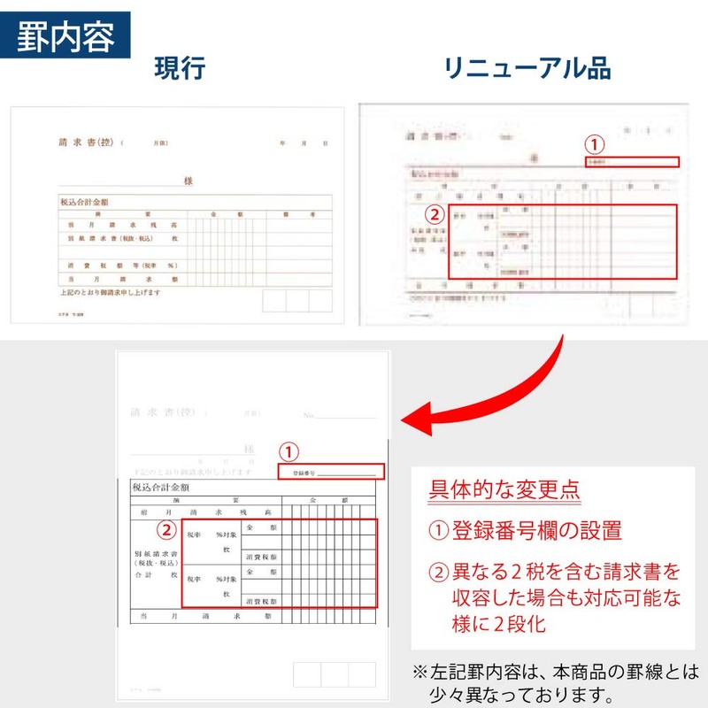 Kokuyo U-329 Total Invoice Copy Book, Carbonless, B6, Horizontal, 50