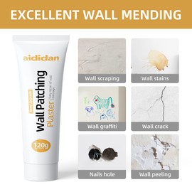 2pcs Drywall Repair Kit Hole Repair Patch Kits Wall Spackle Repair Paste Wall Mending Agent Quick Fix Solution for Home Wall, White Repair Putty Plaster Dent & Wood Scratch Repair