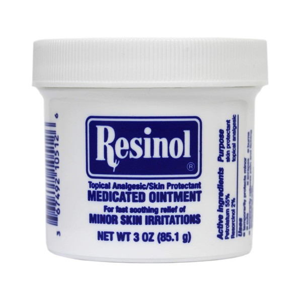Resinol Topical Analgesic Skin Protectant Ointment 3 oz