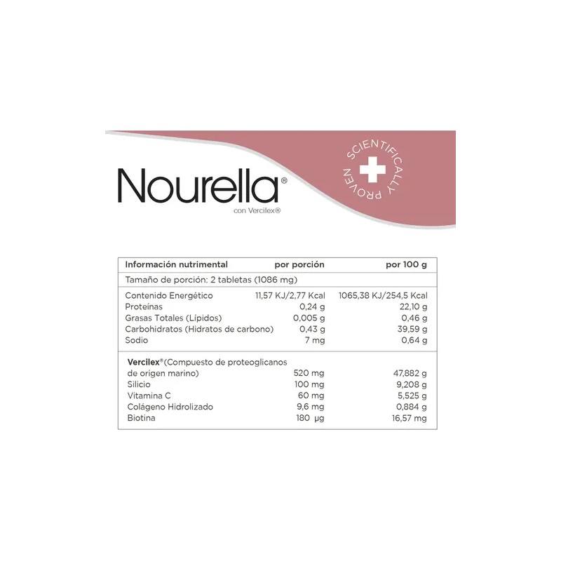 Nourella Suplemento Con Vercilex 60 Tabletas