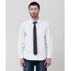 Maneragram Mannergram Soft Solid Charcoal Slim Tie