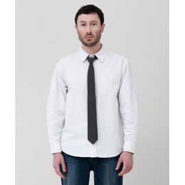 Maneragram Mannergram Soft Solid Charcoal Slim Tie
