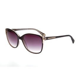 XPL Runway Sunwear RS-643 Sunglasses, Black Frame with Gold Accents, Grey Gradient Lenses