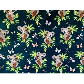 NUGGLEBUDDY Moist Heat & Aromatherapy Organic Rice Pack. KOALA BEAR FLANNEL Infused with Sweet Lavender Aromatherapy!