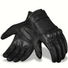 RideMaxx Motorcycle Gloves Geniune Leather Motorbike Gloves Black Leather Gloves