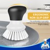 MR.SIGA Dish Scrub Brush, Palm Brush Dish Scrubber with Ergonomic