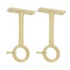 HOJLKLD Ceiling-Mount Curtain Rod Brackets, Heavy Duty Ceiling and Wall
