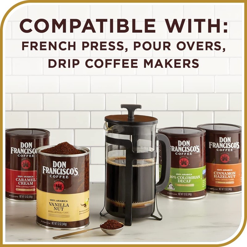 Don Francisco's Premium French Dark Roast Ground Coffee: Rich, Aromatic