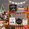 Christmas Tiered Tray Decor Winter Tiered Tray Decorations Set Snowman