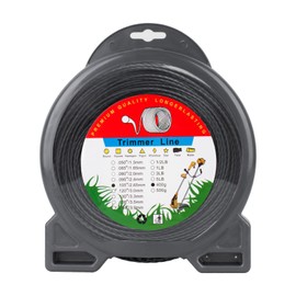 Trimmer String 105” Weed Eater String - Twisted Trimmer Line for Commercial Weed Trimmer Line 2.65 mm/105-Inch by-265-Foot String Trimmer Line, Black Heavy Duty Weed Wacker String